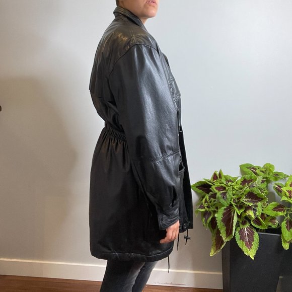 Y2K Canadian Made Leather Jacket -M/L- - Picture 3 of 16